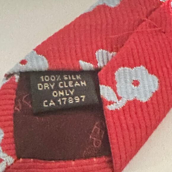 Banana Republic Floral Necktie Career Office Nerd - Picture 4 of 9